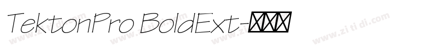 TektonPro BoldExt字体转换